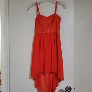 Bebe Red High-Low Dress
